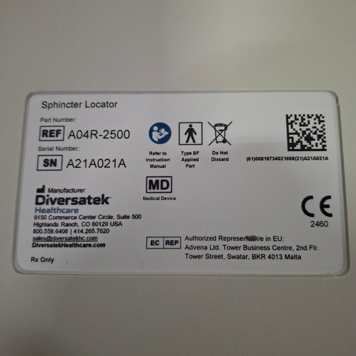 Diversatek Healthcare ZepHr Sphincter Locator