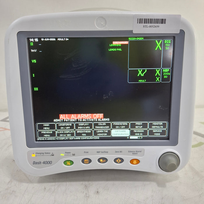 GE Healthcare Dash 4000 - GE/Nellcor SpO2 Patient Monitor