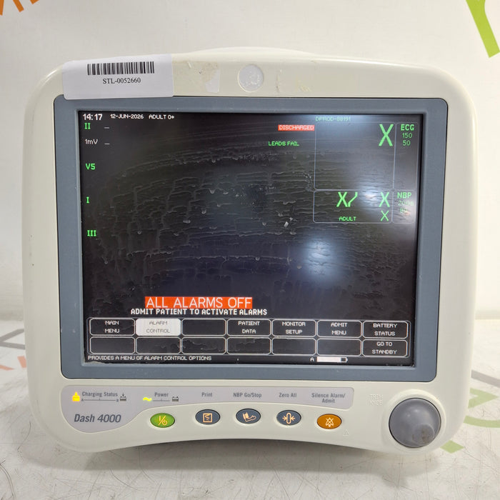 GE Healthcare Dash 4000 - GE/Nellcor SpO2 Patient Monitor