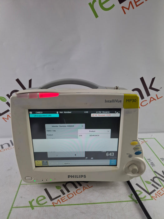 Philips IntelliVue MP30 Patient Monitor