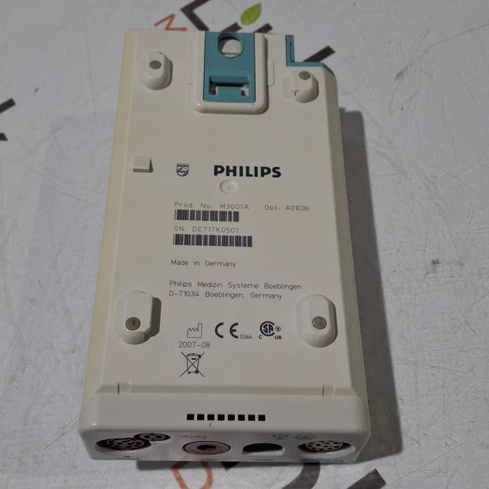 Philips M3001A-A01C06 Fast SpO2, NIBP, ECG, Temp, IBP MMS Module