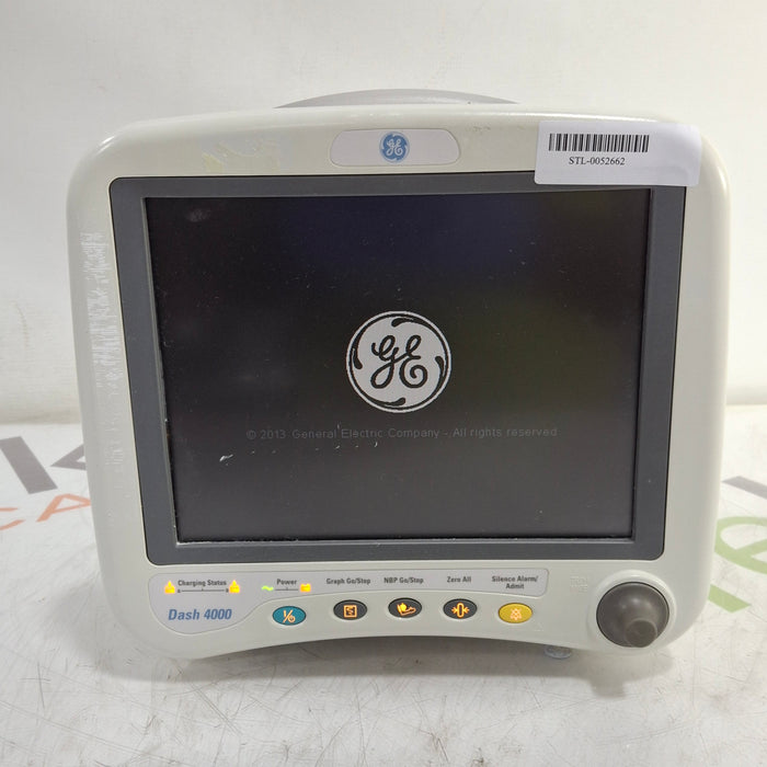GE Healthcare Dash 4000 - Masimo SpO2 Patient Monitor