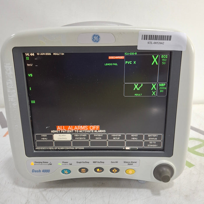 GE Healthcare Dash 4000 - Masimo SpO2 Patient Monitor