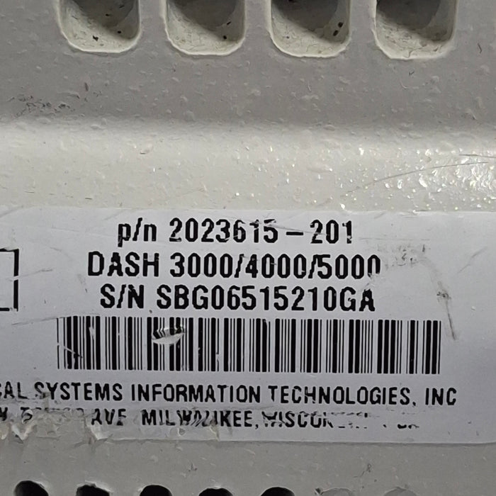 GE Healthcare Dash 4000 - GE/Nellcor SpO2 Patient Monitor
