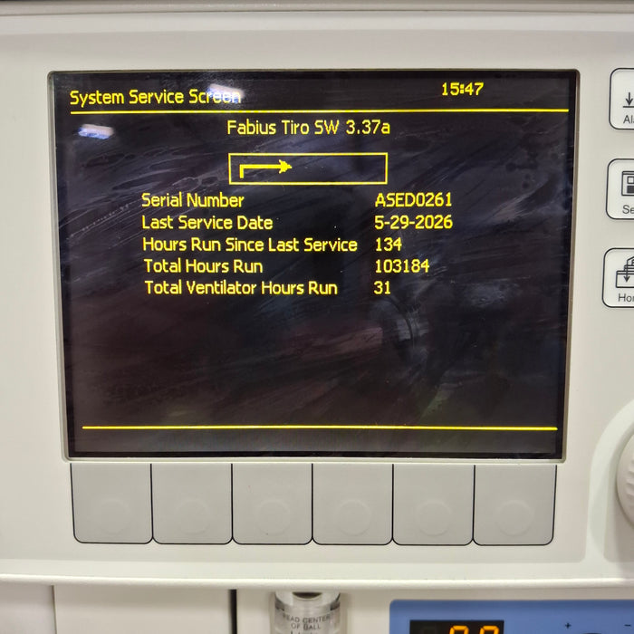 Draeger Medical Fabius Tiro Anesthesia Machine