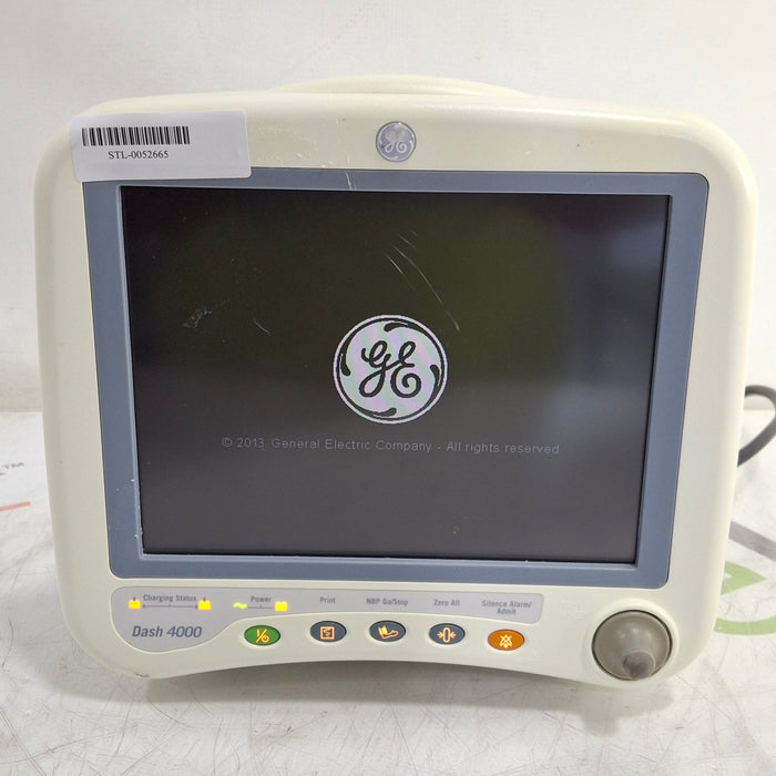 GE Healthcare Dash 4000 - Masimo SpO2 Patient Monitor