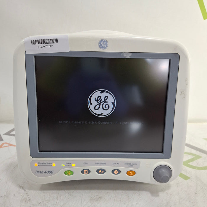 GE Healthcare Dash 4000 - GE/Nellcor SpO2 Patient Monitor