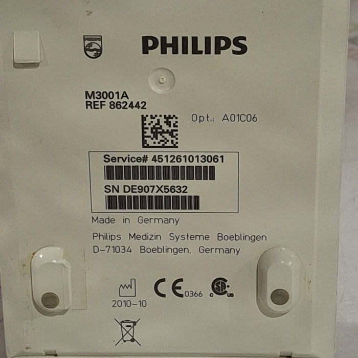 Philips M3001A-A01C06 Fast SpO2, NIBP, ECG, Temp, IBP MMS Module