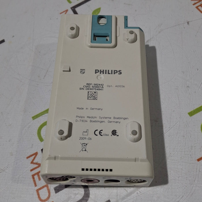 Philips M3001A-A01C06 Fast SpO2, NIBP, ECG, Temp, IBP MMS Module
