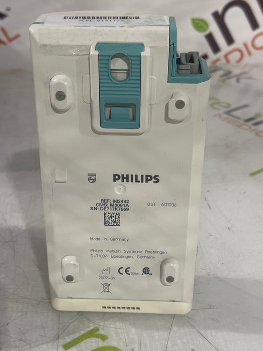 Philips M3001A-A01C06 Fast SpO2, NIBP, ECG, Temp, IBP MMS Module