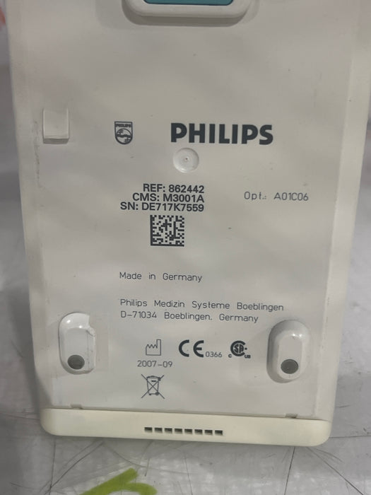Philips M3001A-A01C06 Fast SpO2, NIBP, ECG, Temp, IBP MMS Module