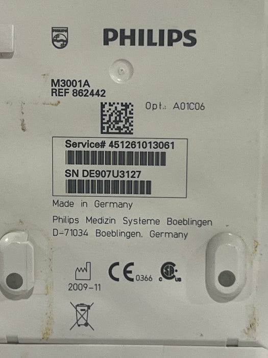 Philips M3001A-A01C06 Fast SpO2, NIBP, ECG, Temp, IBP MMS Module