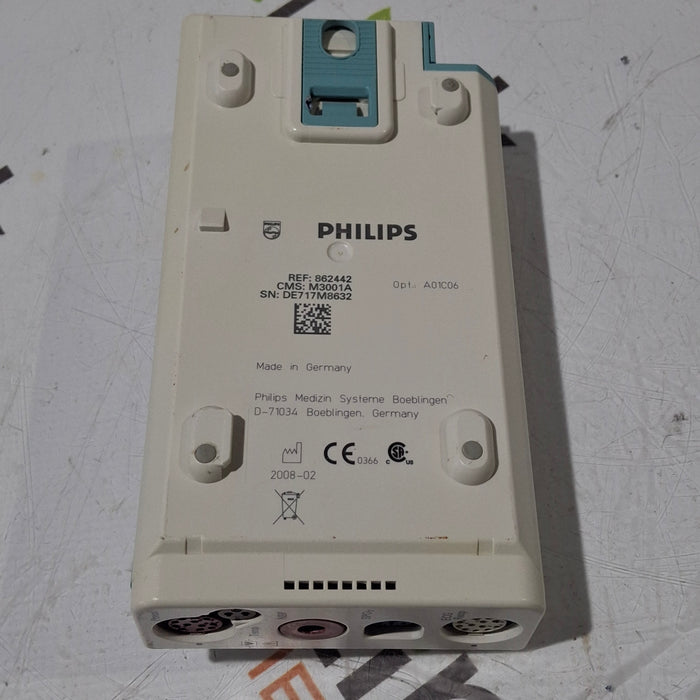 Philips M3001A-A01C06 Fast SpO2, NIBP, ECG, Temp, IBP MMS Module