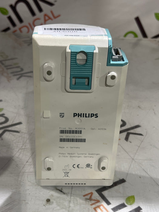 Philips M3001A-A01C06 Fast SpO2, NIBP, ECG, Temp, IBP MMS Module