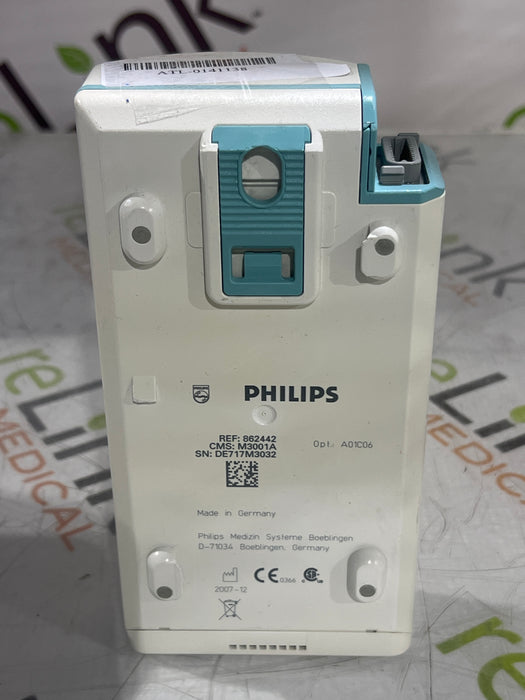 Philips M3001A-A01C06 Fast SpO2, NIBP, ECG, Temp, IBP MMS Module