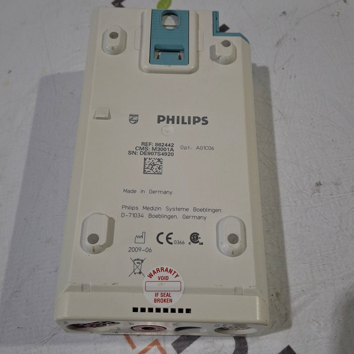 Philips M3001A-A01C06 Fast SpO2, NIBP, ECG, Temp, IBP MMS Module