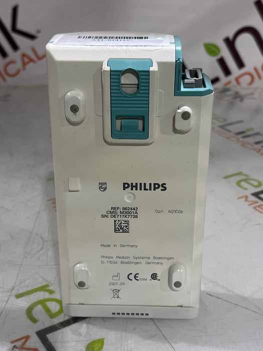 Philips M3001A-A01C06 Fast SpO2, NIBP, ECG, Temp, IBP MMS Module
