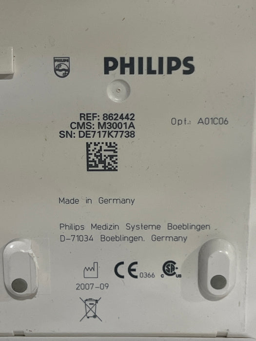 Philips M3001A-A01C06 Fast SpO2, NIBP, ECG, Temp, IBP MMS Module