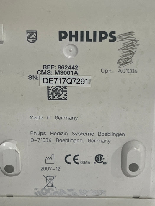Philips M3001A-A01C06 Fast SpO2, NIBP, ECG, Temp, IBP MMS Module