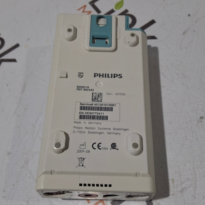 Philips M3001A-A01C06 Fast SpO2, NIBP, ECG, Temp, IBP MMS Module