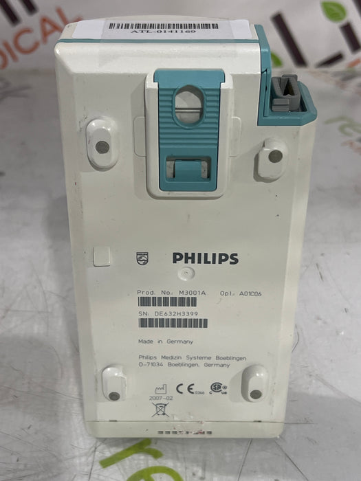 Philips M3001A-A01C06 Fast SpO2, NIBP, ECG, Temp, IBP MMS Module