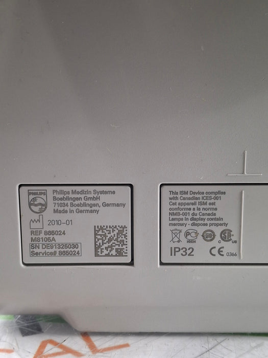 Philips Intellivue MP5 - ECG, Fast SpO2, NIBP, Press, Temp Patient Monitor
