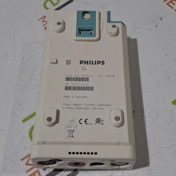 Philips M3001A-A01C06 Fast SpO2, NIBP, ECG, Temp, IBP MMS Module
