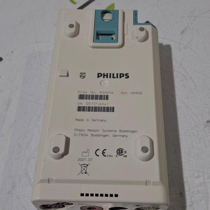 Philips M3001A-A01C06 Fast SpO2, NIBP, ECG, Temp, IBP MMS Module