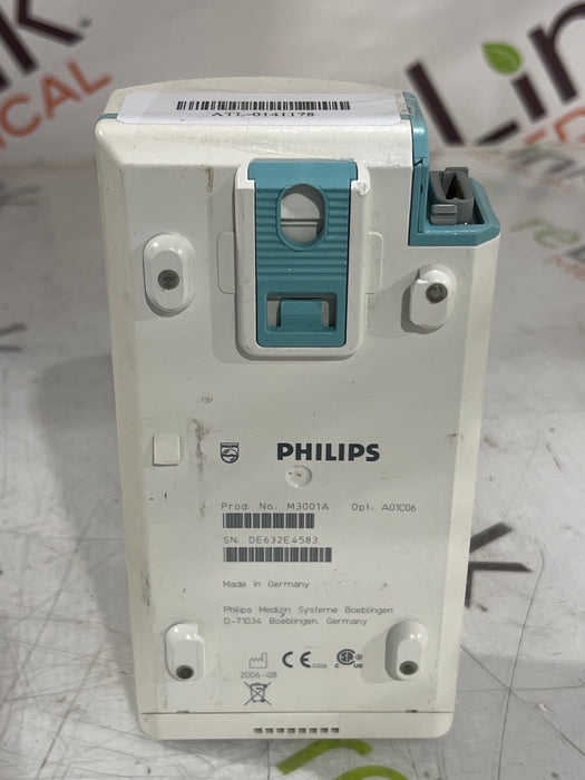 Philips M3001A-A01C06 Fast SpO2, NIBP, ECG, Temp, IBP MMS Module