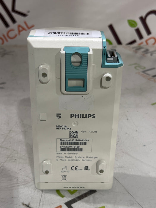 Philips M3001A-A01C06 Fast SpO2, NIBP, ECG, Temp, IBP MMS Module