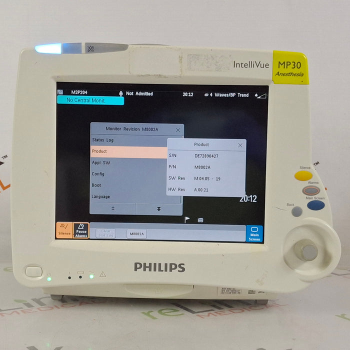Philips IntelliVue MP30 - Anesthesia Patient Monitor
