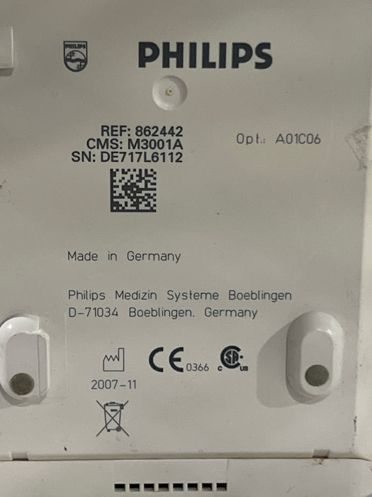 Philips M3001A-A01C06 Fast SpO2, NIBP, ECG, Temp, IBP MMS Module