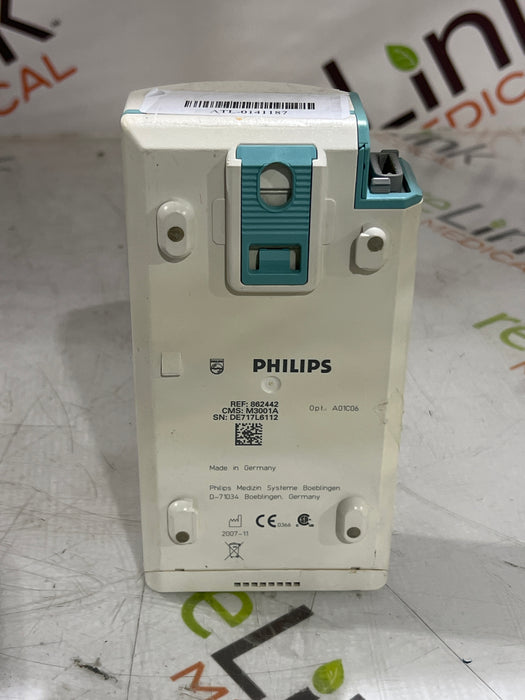 Philips M3001A-A01C06 Fast SpO2, NIBP, ECG, Temp, IBP MMS Module
