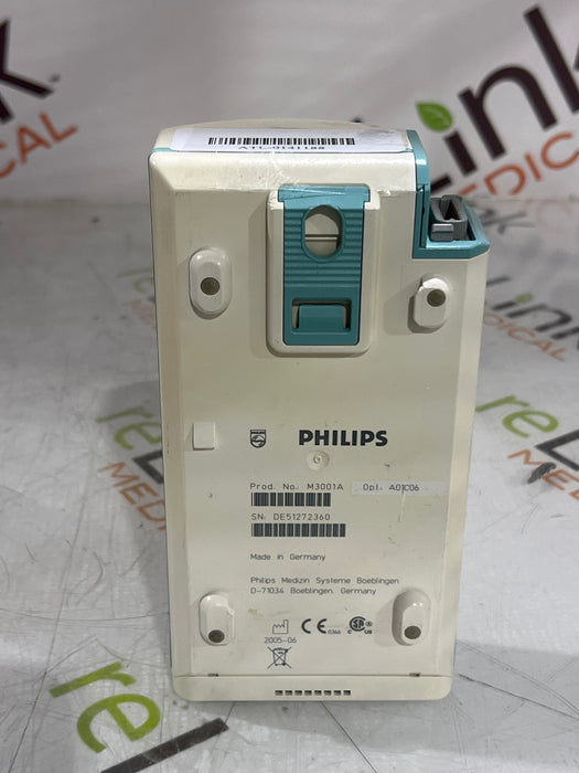 Philips M3001A-A01C06 Fast SpO2, NIBP, ECG, Temp, IBP MMS Module