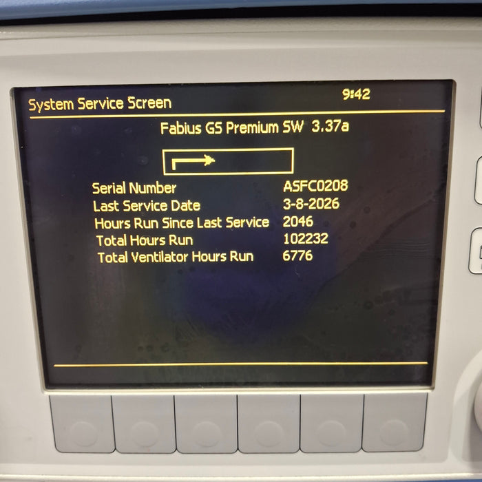 Draeger Medical Fabius GS Premium Anesthesia Machine