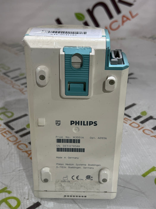 Philips M3001A-A01C06 Fast SpO2, NIBP, ECG, Temp, IBP MMS Module