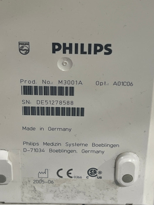 Philips M3001A-A01C06 Fast SpO2, NIBP, ECG, Temp, IBP MMS Module