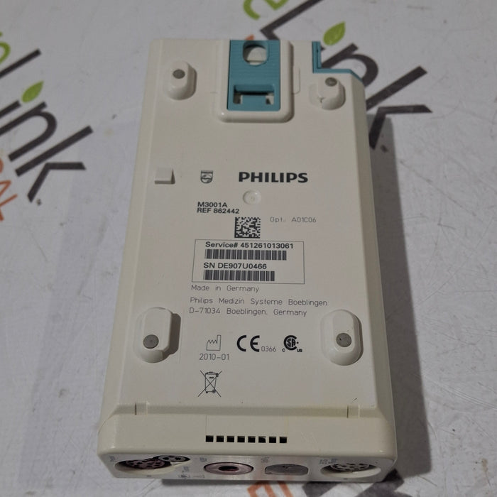 Philips M3001A-A01C06 Fast SpO2, NIBP, ECG, Temp, IBP MMS Module