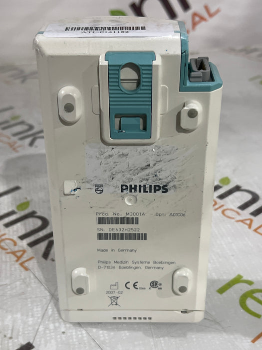 Philips M3001A-A01C06 Fast SpO2, NIBP, ECG, Temp, IBP MMS Module
