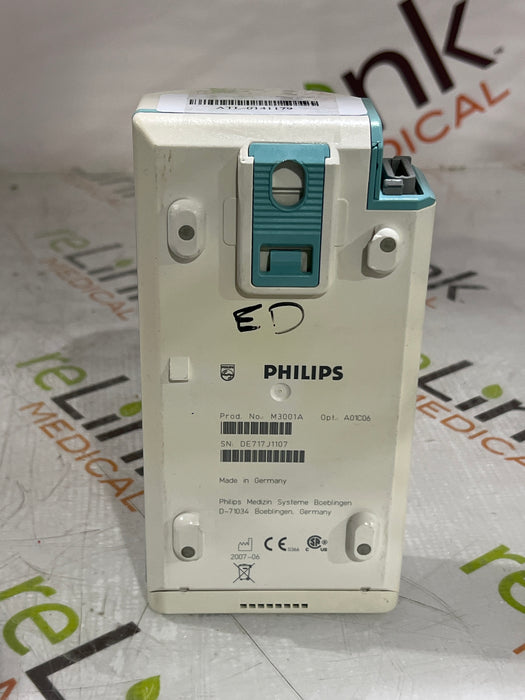 Philips M3001A-A01C06 Fast SpO2, NIBP, ECG, Temp, IBP MMS Module