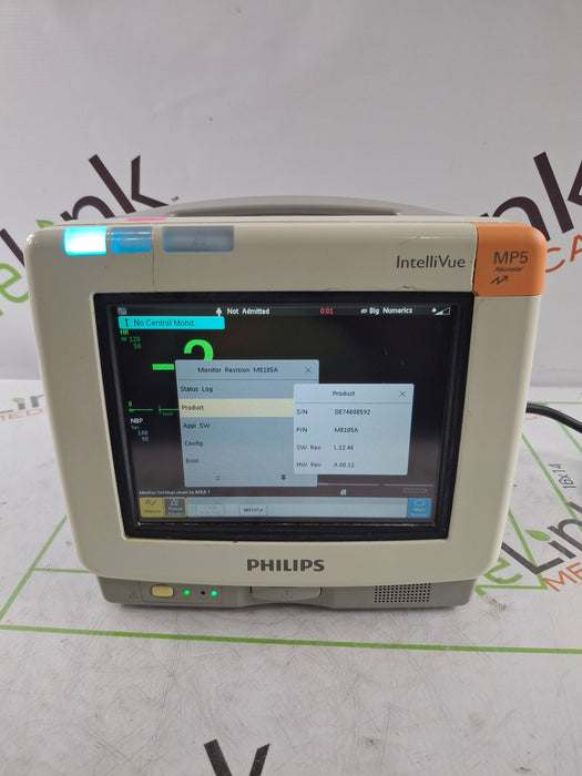 Philips IntelliVue MP5 Neonatal Fast SpO2, ECG, NIBP Patient Monitor