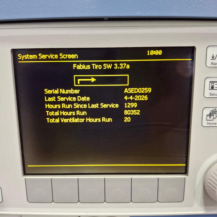 Draeger Medical Fabius Tiro Anesthesia Machine