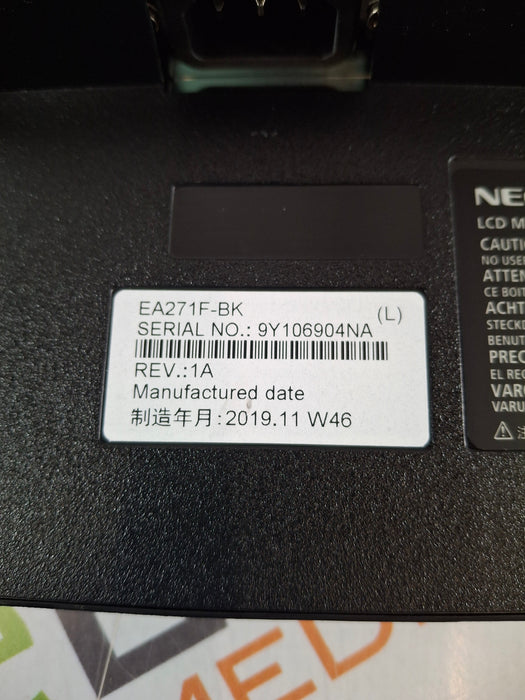 NEC Multisync EA271F Widescreen LCD Monitor