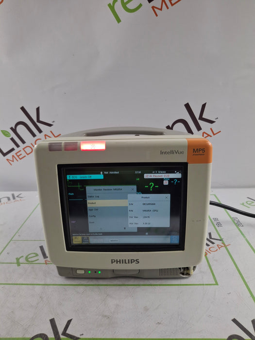 Philips Intellivue MP5 - ECG, Fast SpO2, NIBP, Press, Temp Patient Monitor