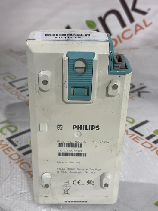 Philips M3001A-A01C06 Fast SpO2, NIBP, ECG, Temp, IBP MMS Module