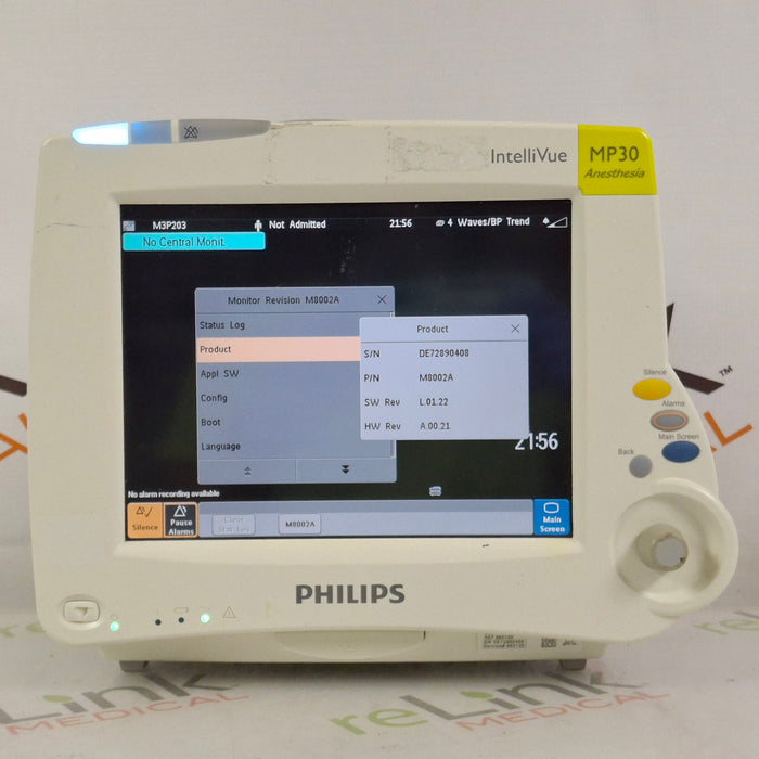 Philips IntelliVue MP30 - Anesthesia Patient Monitor