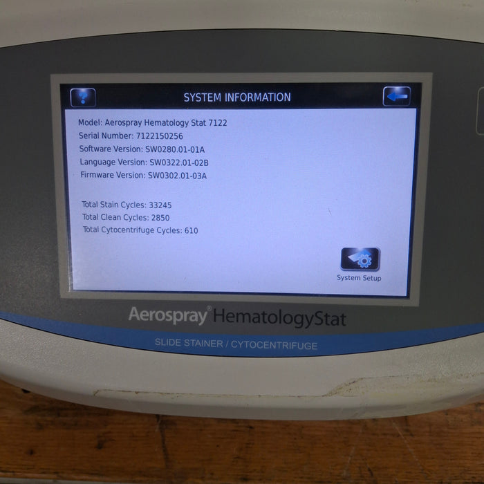 EliTech Aerospray Stat 7122 Slidestainer Cytocentrifuge