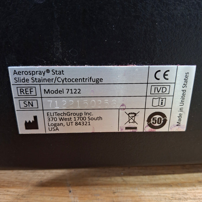 EliTech Aerospray Stat 7122 Slidestainer Cytocentrifuge