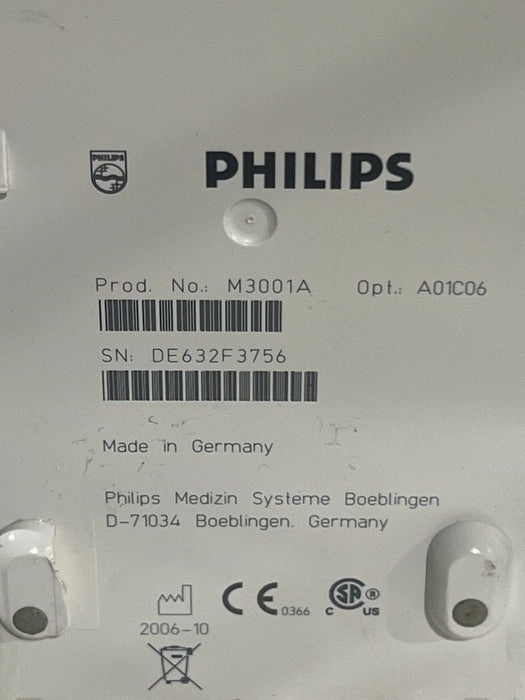Philips M3001A-A01C06 Fast SpO2, NIBP, ECG, Temp, IBP MMS Module