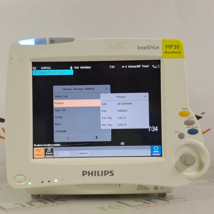 Philips IntelliVue MP30 - Anesthesia Patient Monitor